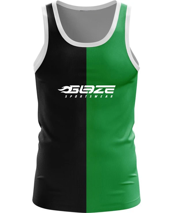 Custom Mens Quick Dry Running Wear Running sleeveless Shirt Racer Back Running Singlet