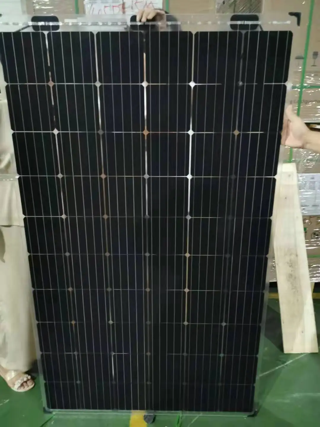 customized color BIPV transparent glass solar panel