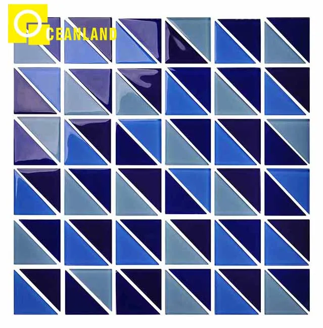 China Suppliers Modern Geometry Toilet Wall Decor Crystal Glass Ceramic Mosaic Tiles