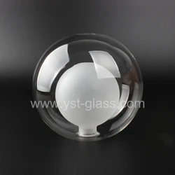 Amber Glass Globe G9 thread double layers indoor wall Lighting glass shade
