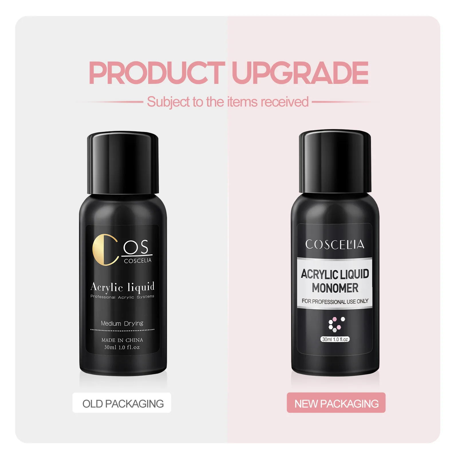 Private Label High Quality 30ml Oem Odorless Clear Color Monomer Nail Acrylic Liquid Quick-dry for Nail Acrylic Powder EMA MMA