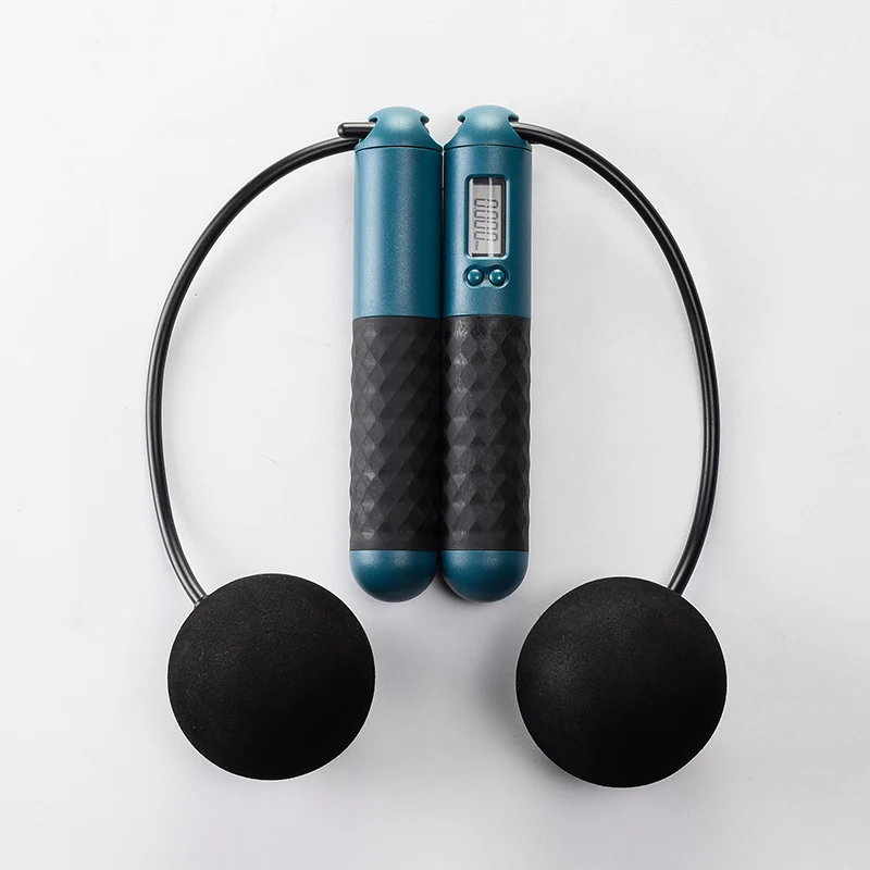 Custom professional fitness aerobic training skip ropes smart electronics counting skip jumping rope