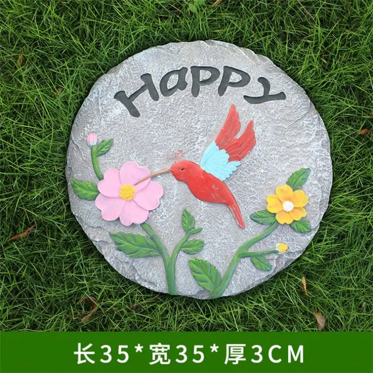 
Resin Garden Outdoor Stepstone Decoration Design Villa Courtyard Anti-skid Jewelry Courtyard 