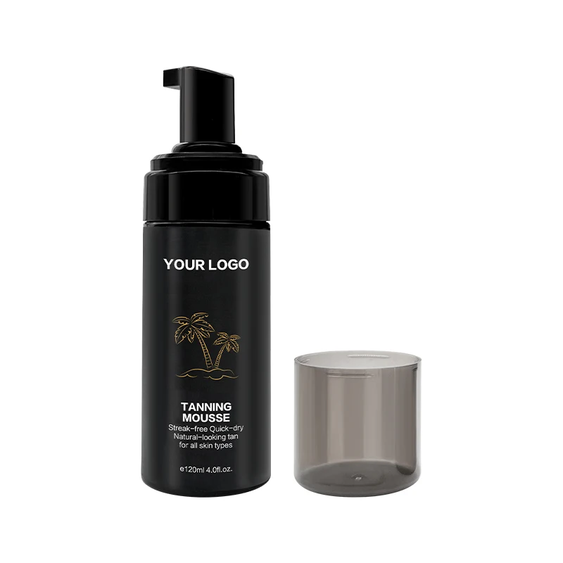 Private Logo Natural-looking Tan Foam Herbal Organic Sunscreen Tanning Mousse