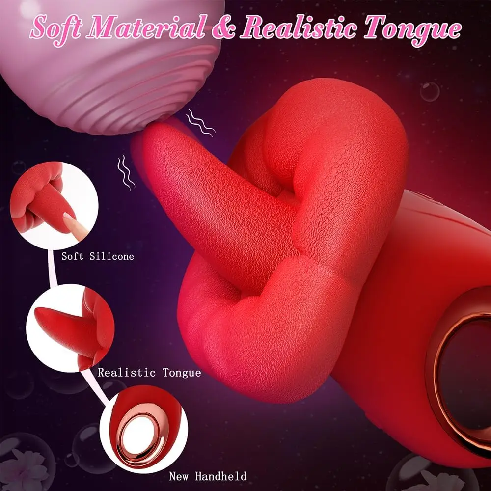 Hot Selling Licking Tongue Vibrator With 10 Licking Womens Sex Toys Nipple Clitoris Stimulator Adult Toys