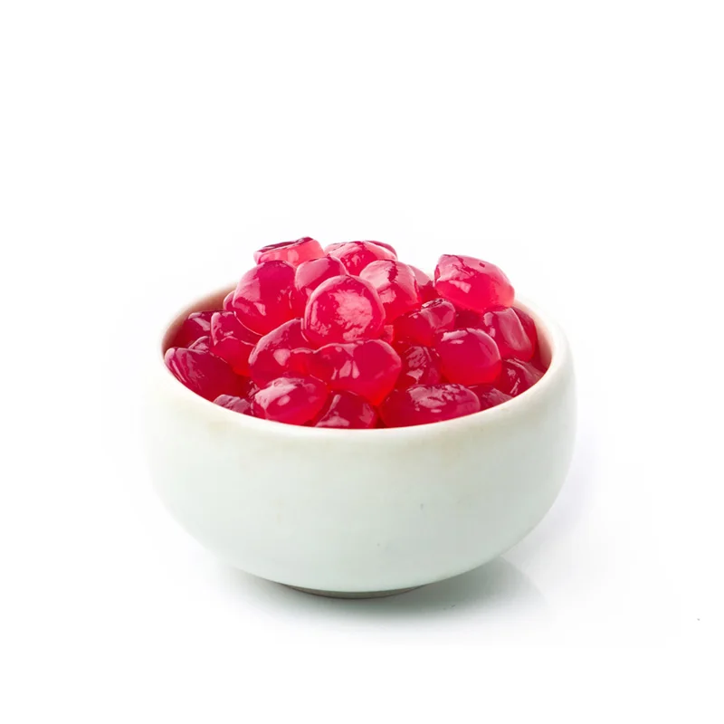 Instant popping boba fruit flavored popping boba for cold drink