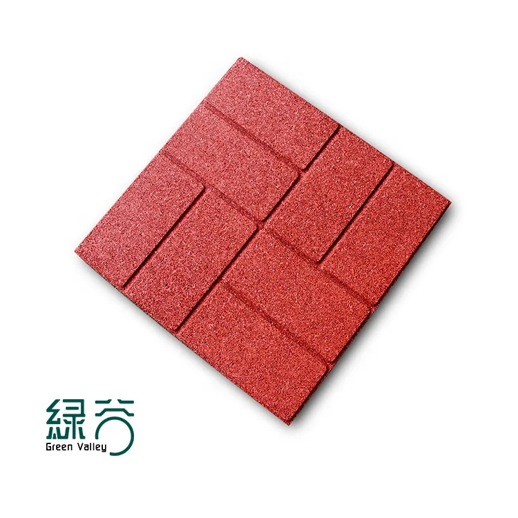 Hot Sales Eco Friendly Rubber Playground Tiles Outdoor Rubber Tile Mat Wholesale