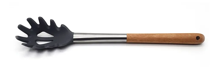 cookware set Wooden handle silicone kitchen utensils 11-piece non-stick cookware kitchen silicone kitchen utensils shovel spoon