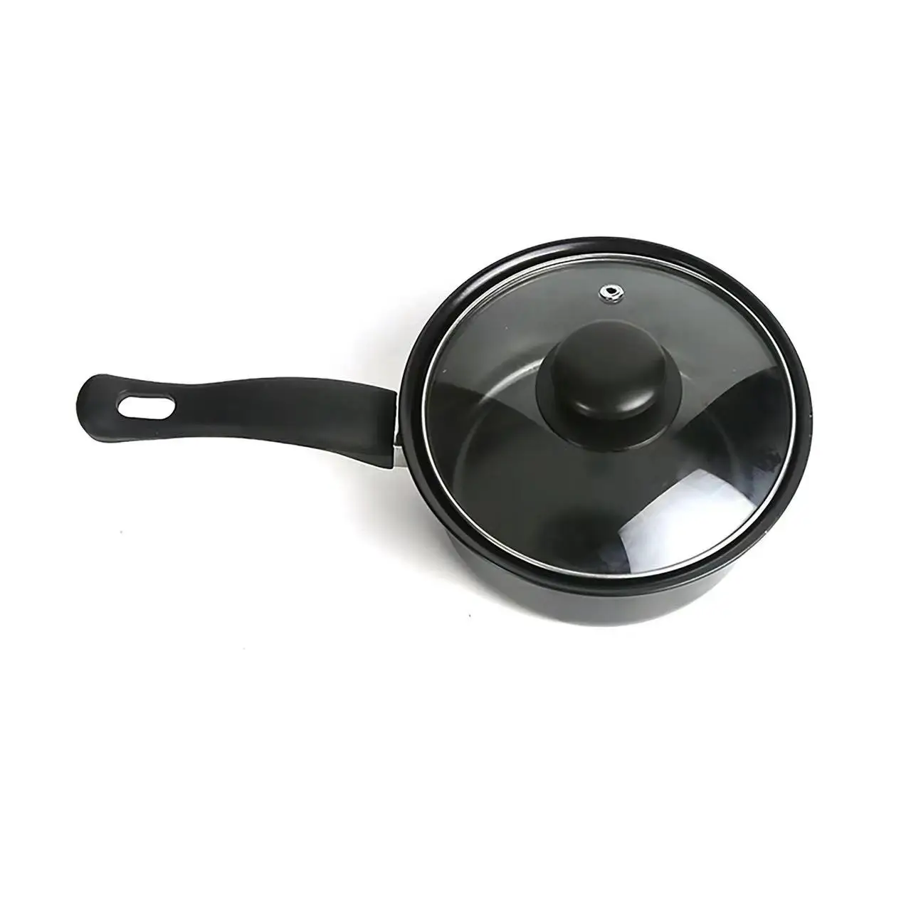 Hotel Kitchen Metal Cast Iron Cookware Bulk Packing Non Stick Cooking Pot Cookware Set With Glass Lid