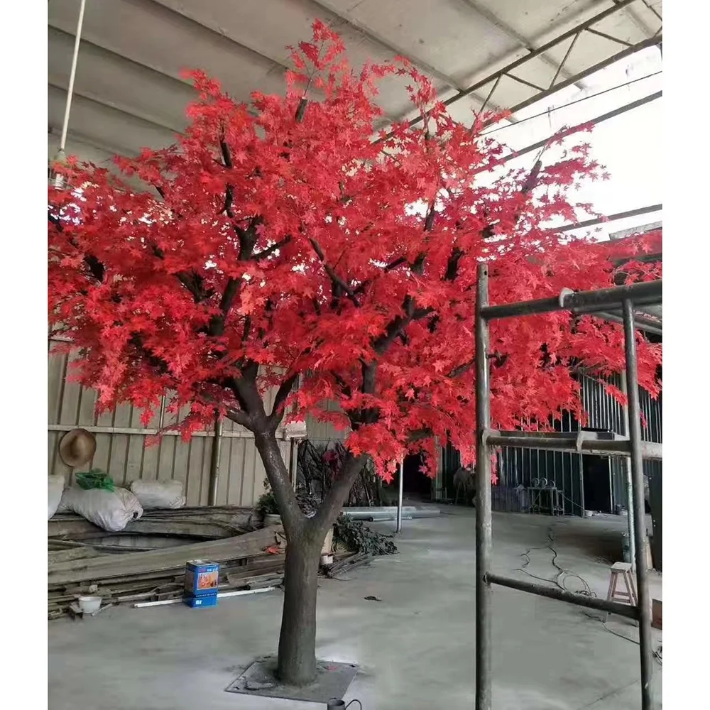 Autumn Large Outdoor Fake Artificial Japanese Red Maple Tree