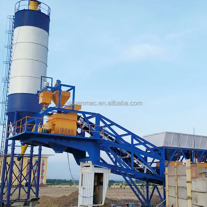 Factory Manufacturer Small Portable Concrete Batch Plant Mobile Concrete Mixing Plant For Sale