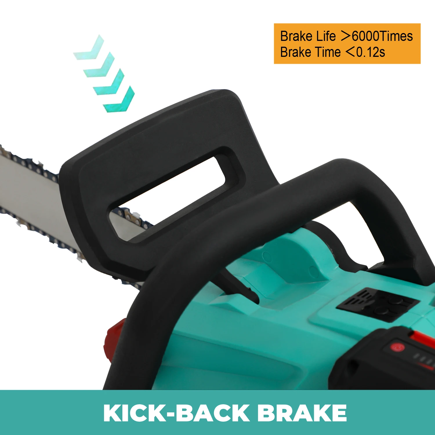 Garden high quality cordless 20V+20V lithium battery operated Chainsaw for tree wood cutting