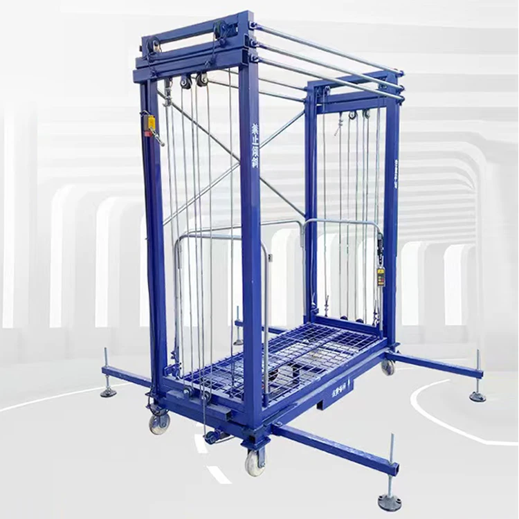 Electric Scaffolding for Construction Decoration Ladder Electric Lifting Scafold Aluminium Climbing Lift Platform Scaffoldings