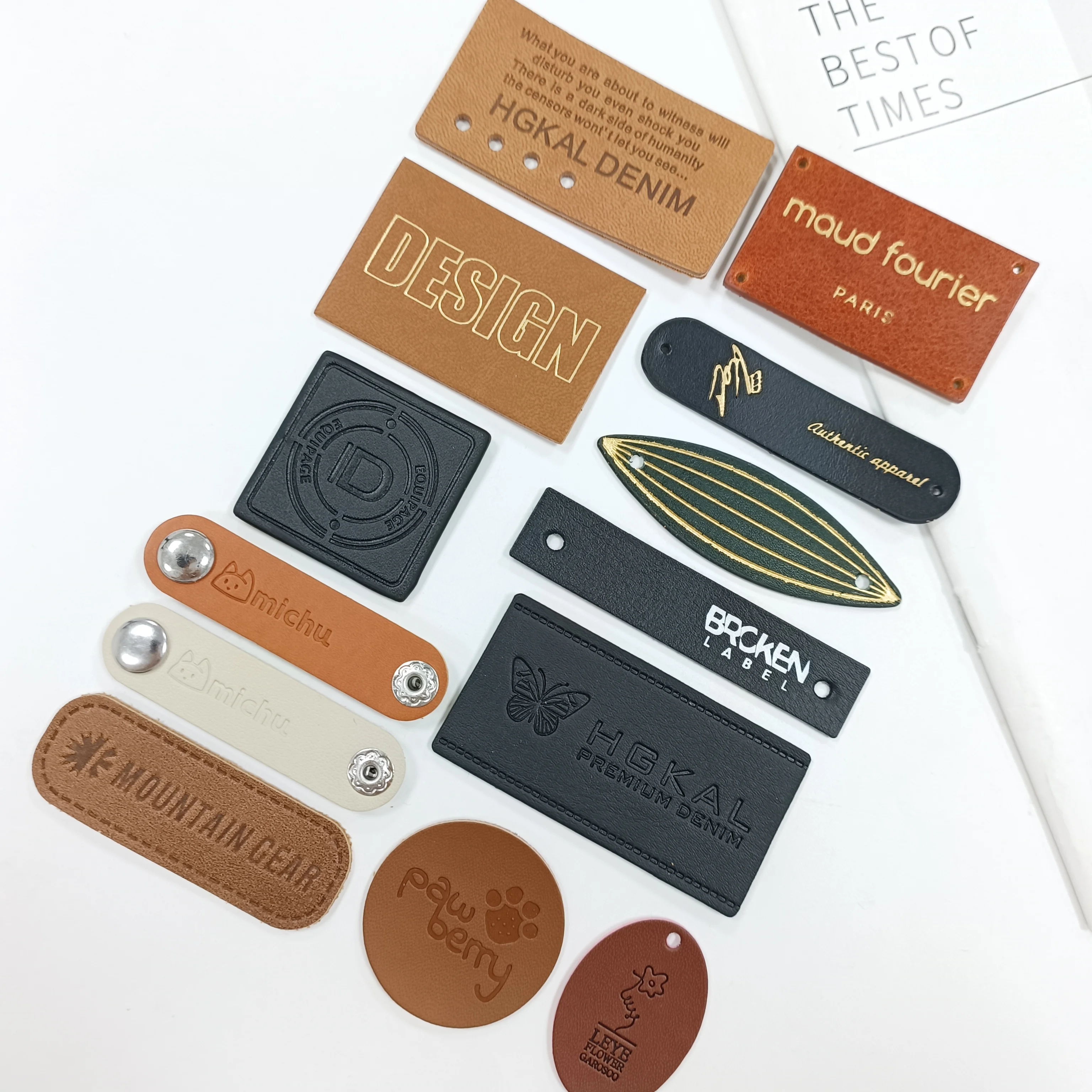 Leather patch for mobile phone holders