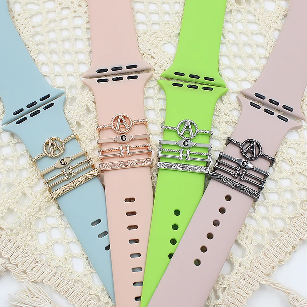 Jewelry Strap Accessories Watch Band Decorative Metal Rings Loops Adornos Para Correa Del for Apple Watch Band Strap