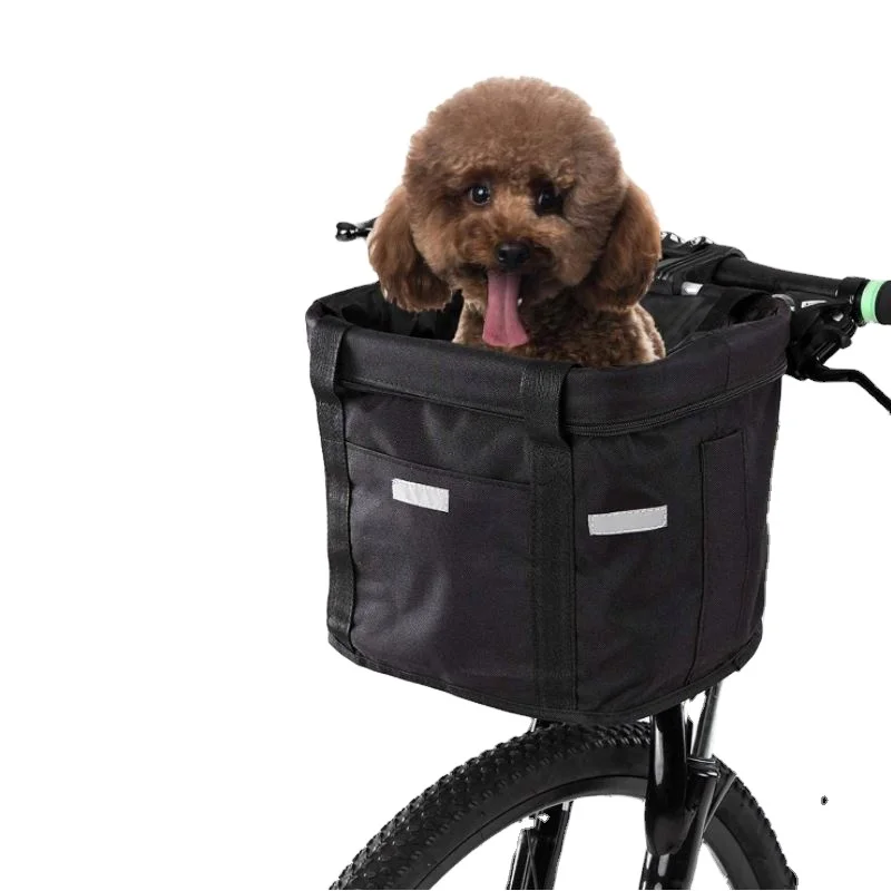 New Pet Car Basket Waterproof Oxford  Bike Folding Basket