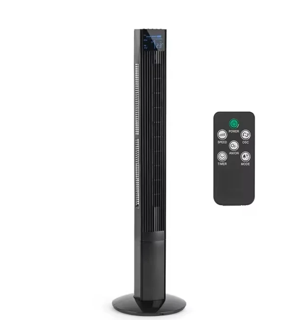 2024 Factory Direct Supply 46' Silent Tower Fan Remote Control Timer Smart Home Appliances Household Hotel Garage Cooling Hot