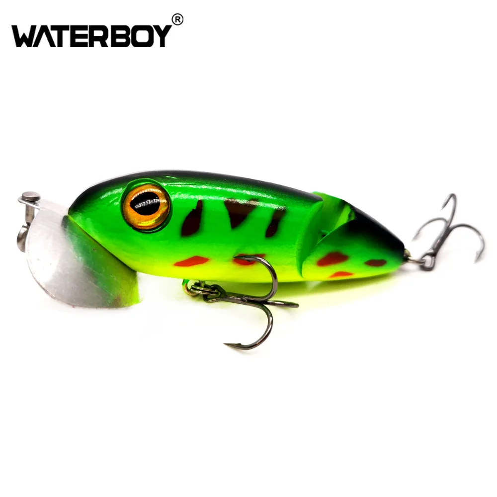 WATERBOY 2 Section Multi Jointed Fishing Bait Hard Artificial Fishing Tackle Pencil Lure New 6cm 8.5g Popper Fishing Lure