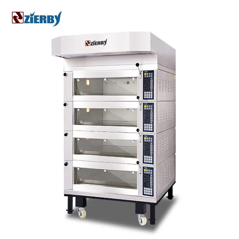 Промышленная духовка для выпечки хлеба, 4 слоя, 8 лотков, Европейский тостер для выпечки, духовка для выпечки