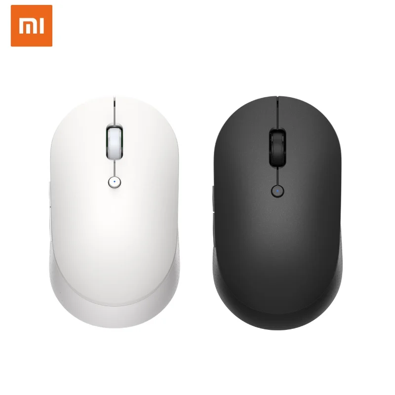 Оригинальная беспроводная мышь Xiaomi Mi с двойным режимом, бесшумная версия, глобальная USB Боковая кнопка, портативная мини беспроводная мышь для ноутбука