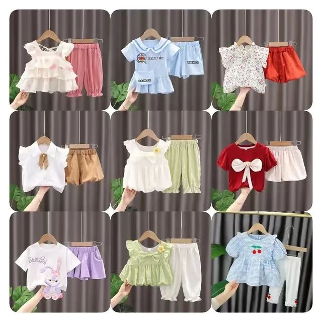 Wholesale Velvet Velour Cotton Set Baby Girls Fashionable Clothing Babies Clothings New Born Boys Girls Baby Dresses