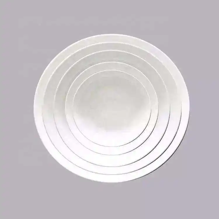 Customized White Good Quality High Sales Ware Round Porcelain Plate