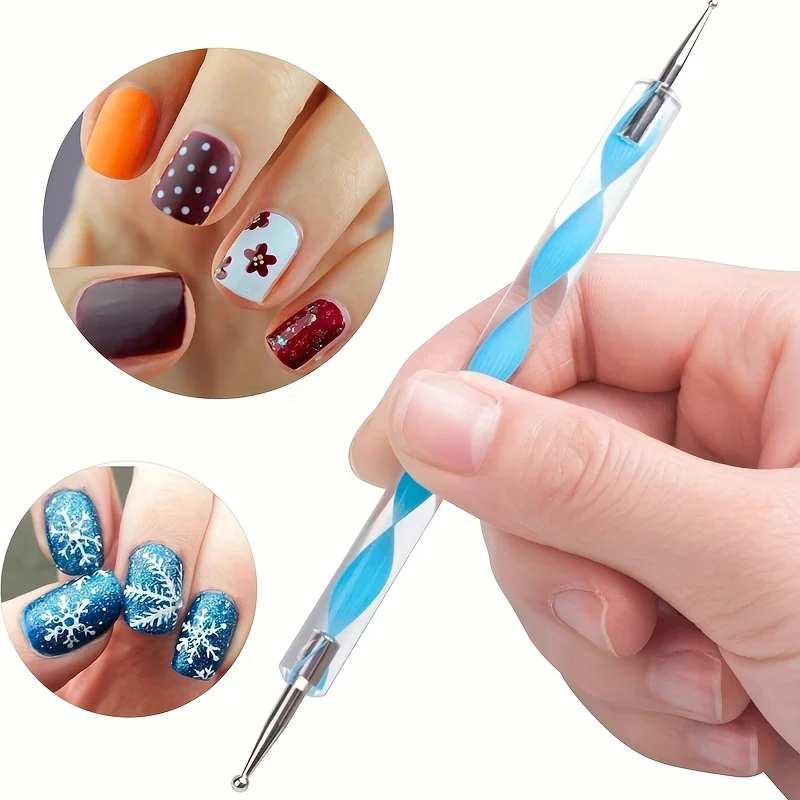 5 Pcs Clay Tool MANDALA Rock Painting Tools 2 Way Dotting Pen Tool Nail Art Tip Dot Paint Manicure Kit Embossing Stylus Painting