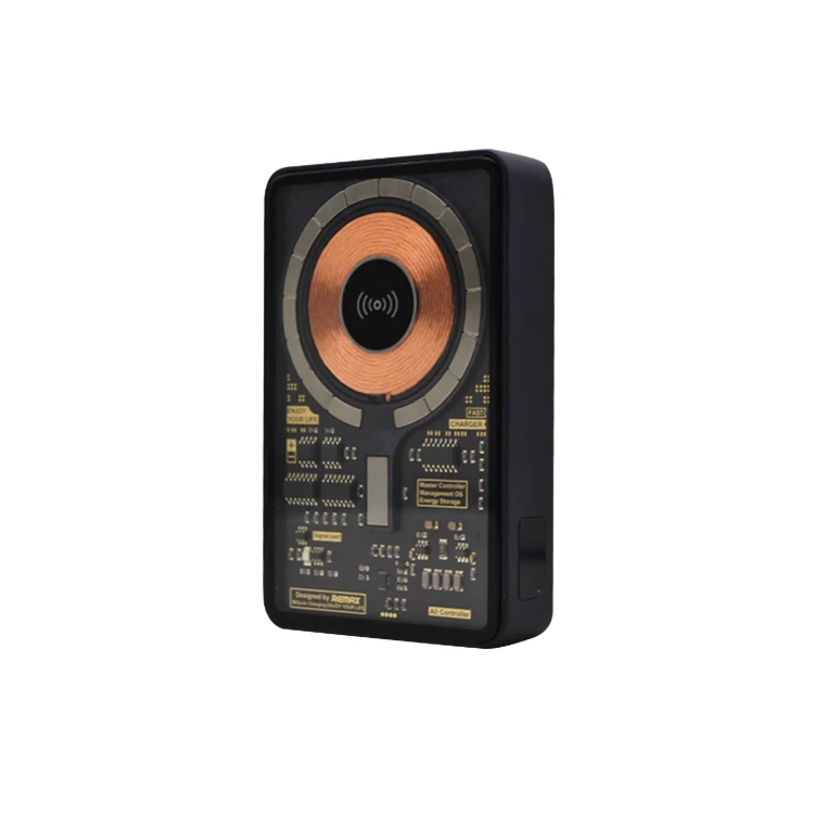 Amazon hot selling 2in1 22.5W Fast Charger Power Bank with Magnetic Wireless Charger Phone Holder for mobiles charger print logo