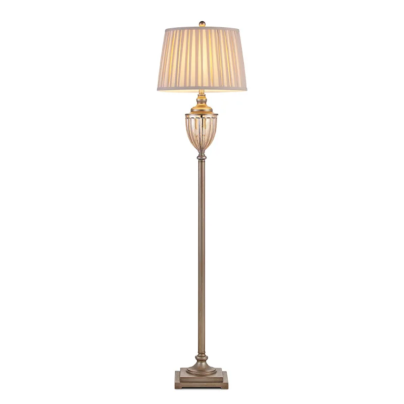 Гостиничная Напольная Лампа американский светильник роскошная перезаряжаемая Вертикальная для спальни гостиной чая