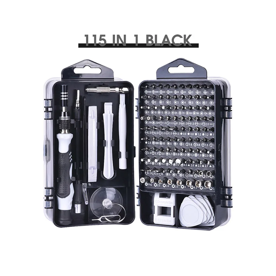 115 pcs in1 Mobile Phone Repair Tools Equipments Screwdriver Set Computer Repair Parts PC Screw Driver Insulation Manual