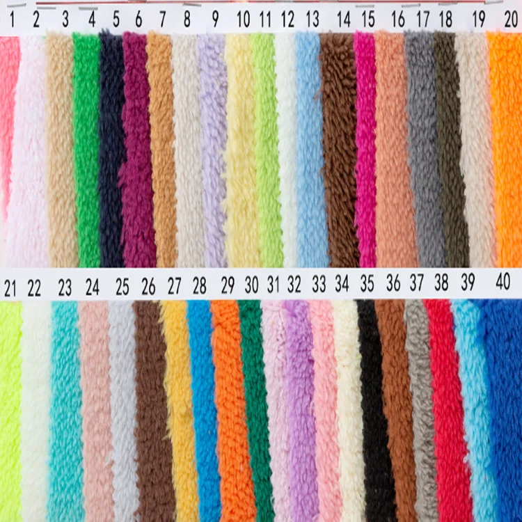 Factory Direct Fake Fur Fleece Fabric 100% Polyester Sherpa Fleece Fabric For Garment