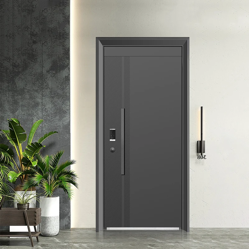 Latest fashion composite plastic interior doors wood door design bedroom