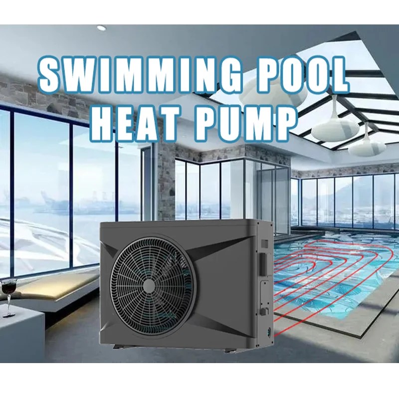 Custom 7.6-35kw DC inverter Heating and Cooling Swimming Pool Air Source Water Heater Boiler Air To Water Heat Pump Water Heater