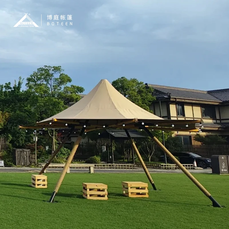 Factory Cheap Big Indian canopy tent straw hat tents camping restaurant bar wedding party beach tent