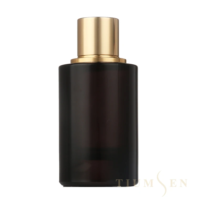 High Quality Beautiful Design Refillable 100ml Empty Parfum Bottle Manufacturers Black Spray Glass Perfume Bottles