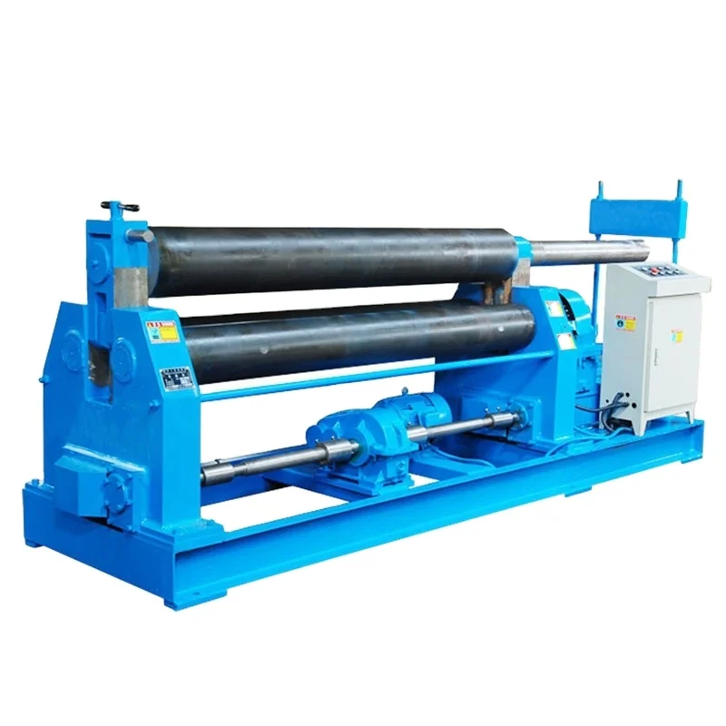 3 Roller Automatic Cnc Plate Rolling Machine Sheet / Plate Rolling metal rolling machine