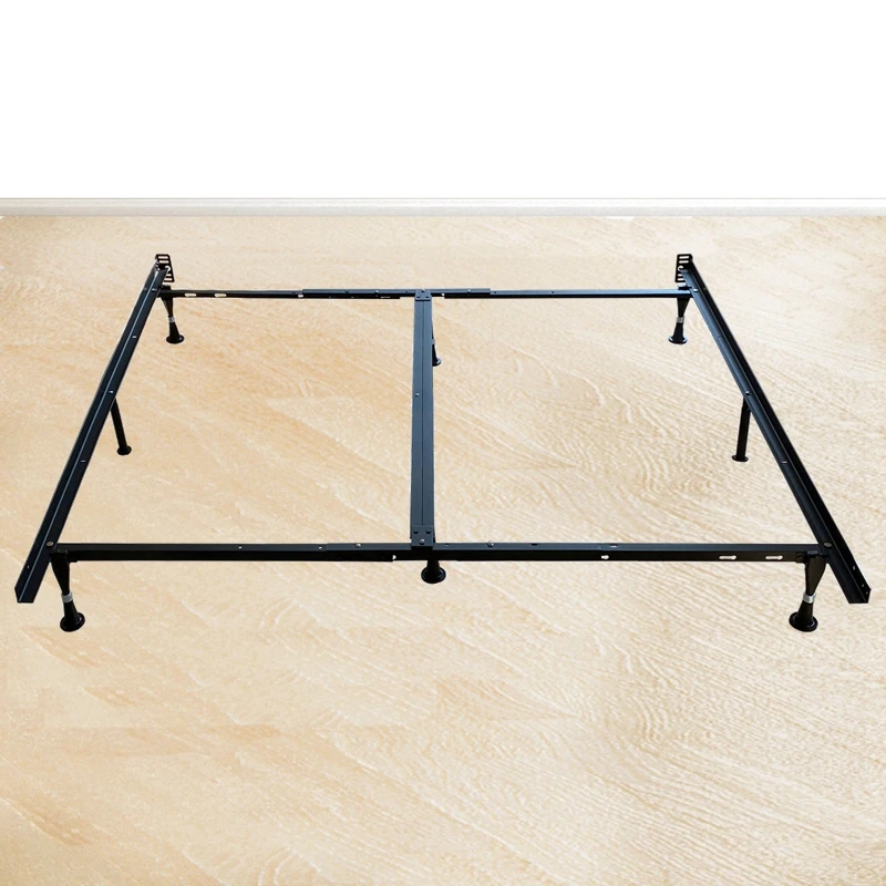 Functional knock down metal detachable bed rail frame 2 single beds