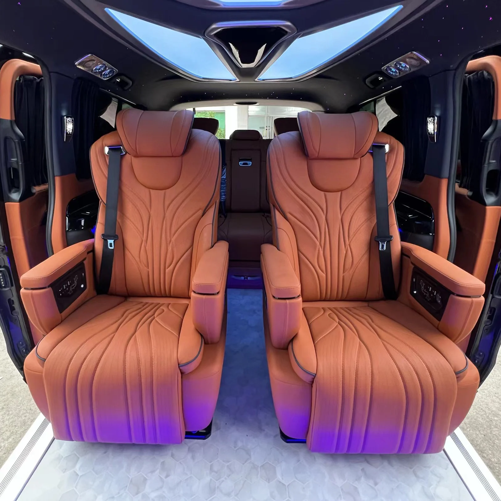 ST-VIPBZ Car Interior vip luxury van seat leather vehicle seats for mpv with massage ventilated for mercedes benz v class