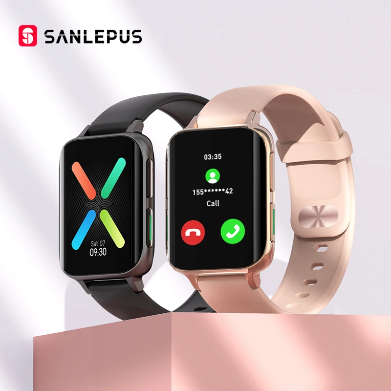 SANLEPUS 2022 New Smart Watch Men Women Dial Call Watch Waterproof Smartwatch MP3 Player For OPPO Android Apple Xiaomi