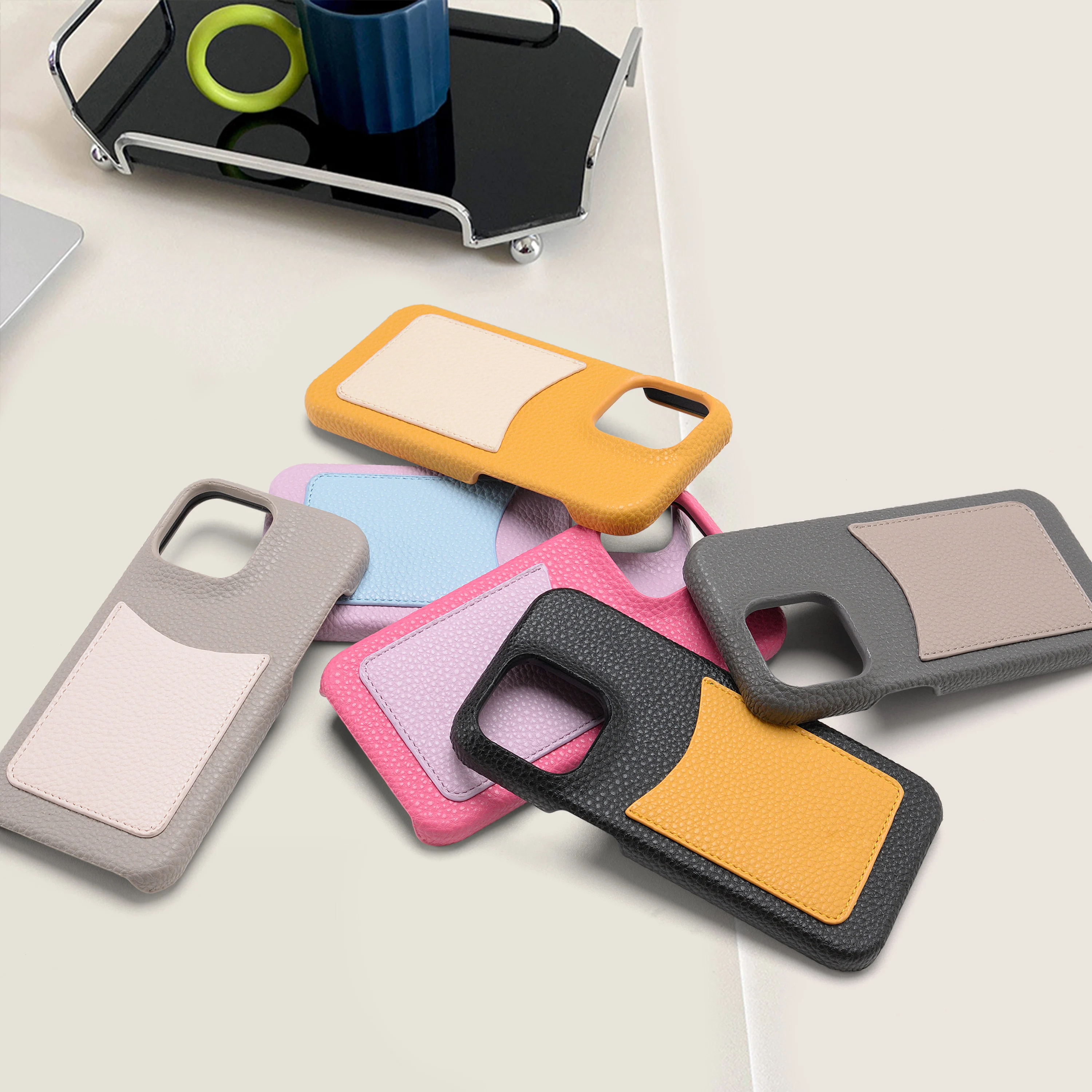 Phone Case Various Models with Card Set Mobile Bags Phone Cover New Design Wholesale PU Leather Applicable for Iphone Samsung