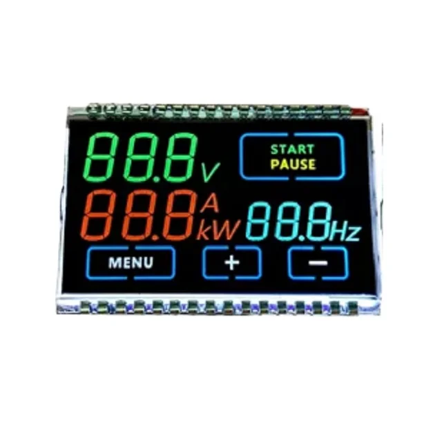 7 Segment Liquid Crystal Display Screen Custom Monochrome Lcd Module