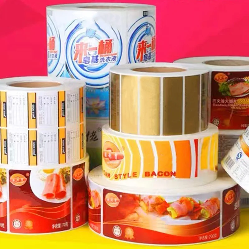 direct thermal label Custom label stickers Roll waterproof sticker Waybill warning label