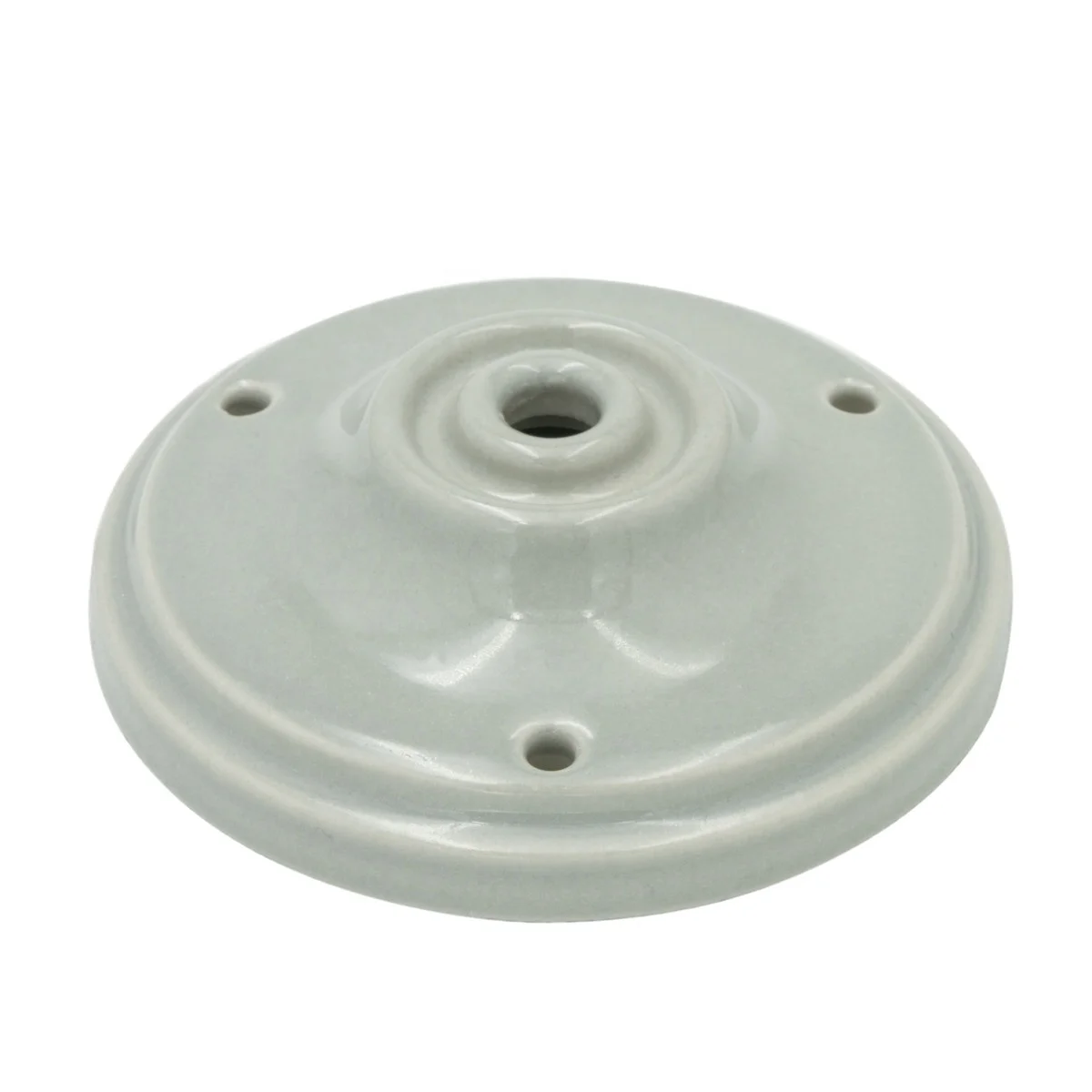 Фабрика Китая светло-серый фарфоровый навес керамическая потолочная Роза для подвесных и настенных светильников