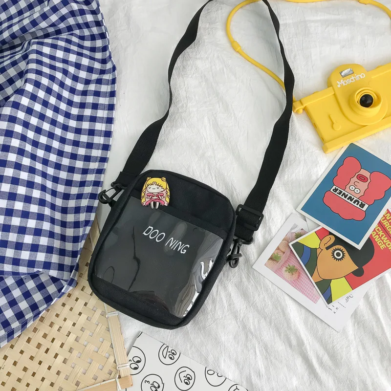 small Shoulder Bag Fashion Pure Color Casual Outdoor crossbody bag women canvas fanny pack