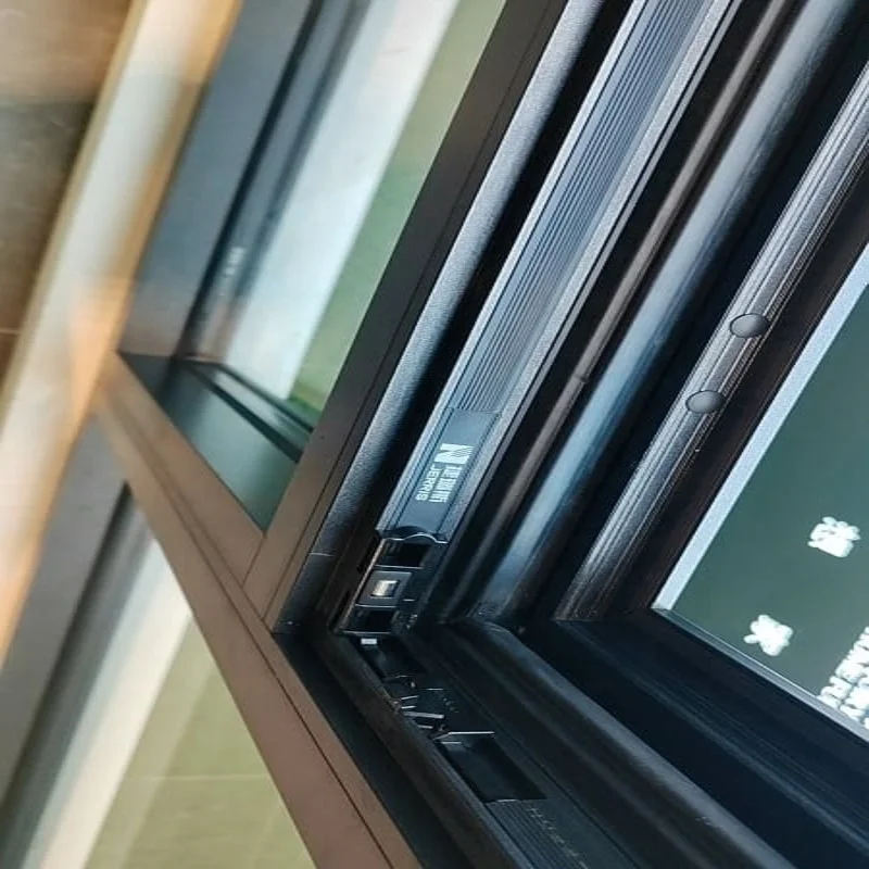 Superior Commercial price cheap brown color aluminum casement windows