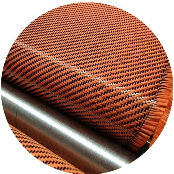 3K 200g blue  red orange yellow  Blended fabric with aramid and carbon fiber