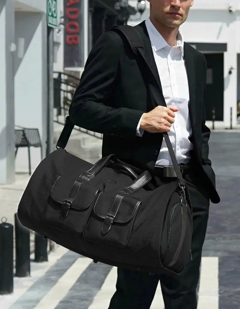 Free Sample Long Journeys Large Size Hang Clothes on Duffel Bag Travel Garment Bags  Dance Bag with Wheels and Garment Rack