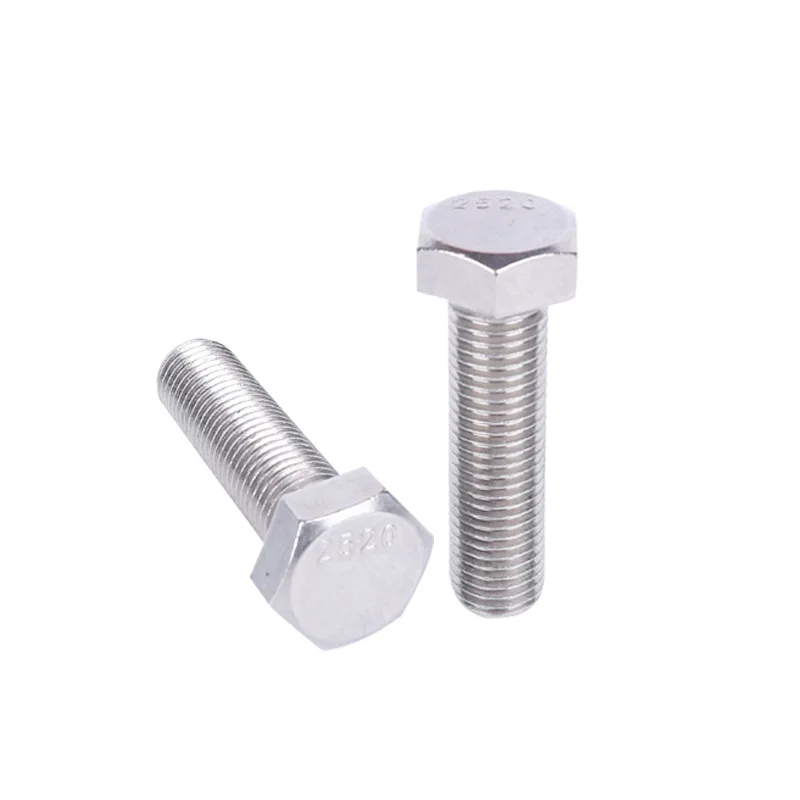 Factory wholesale engine machine 16mm x 60mm full thread round zinc hex head bolt