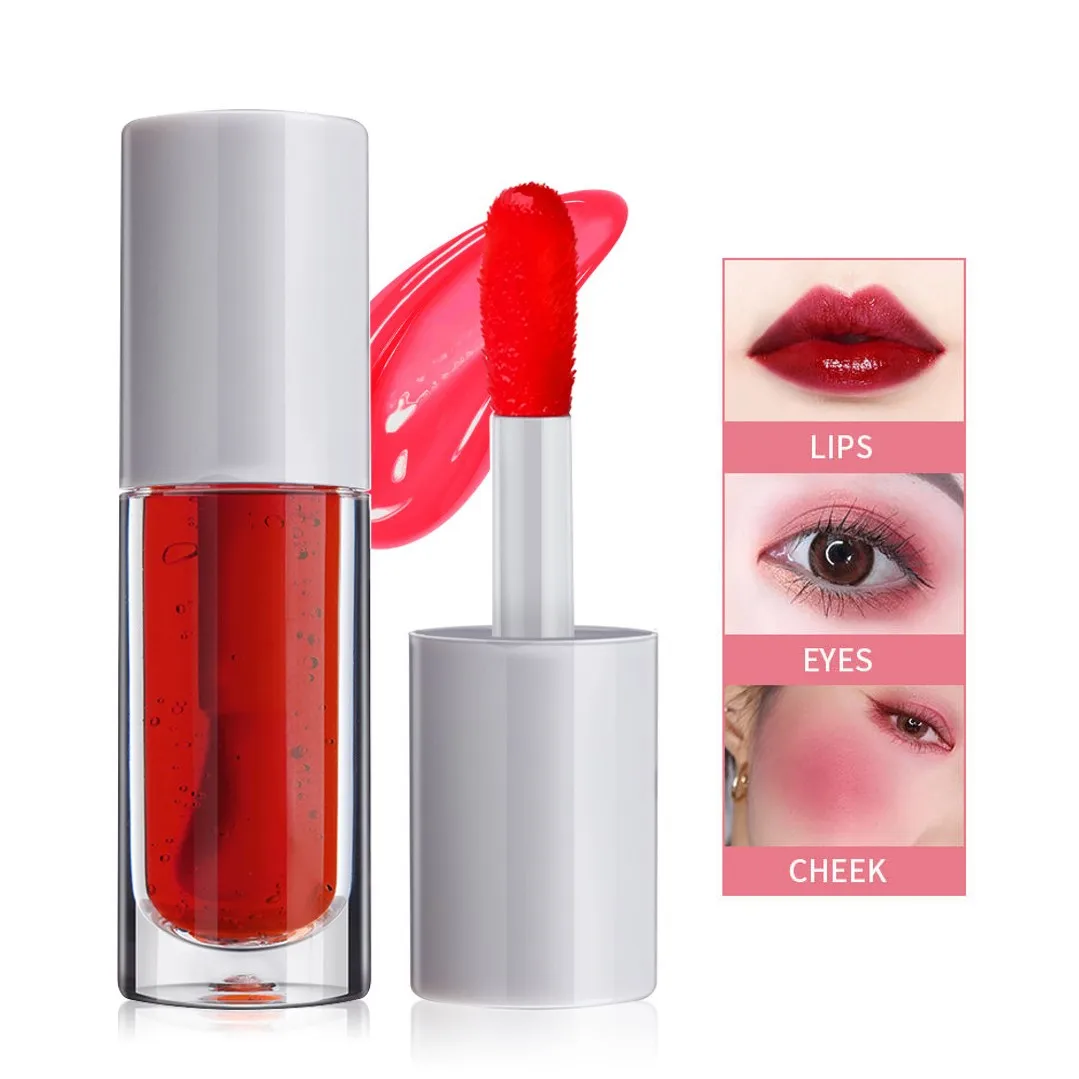 Wholesale lip tint long lasting transfer proof vegan lip and cheek tint rebranding