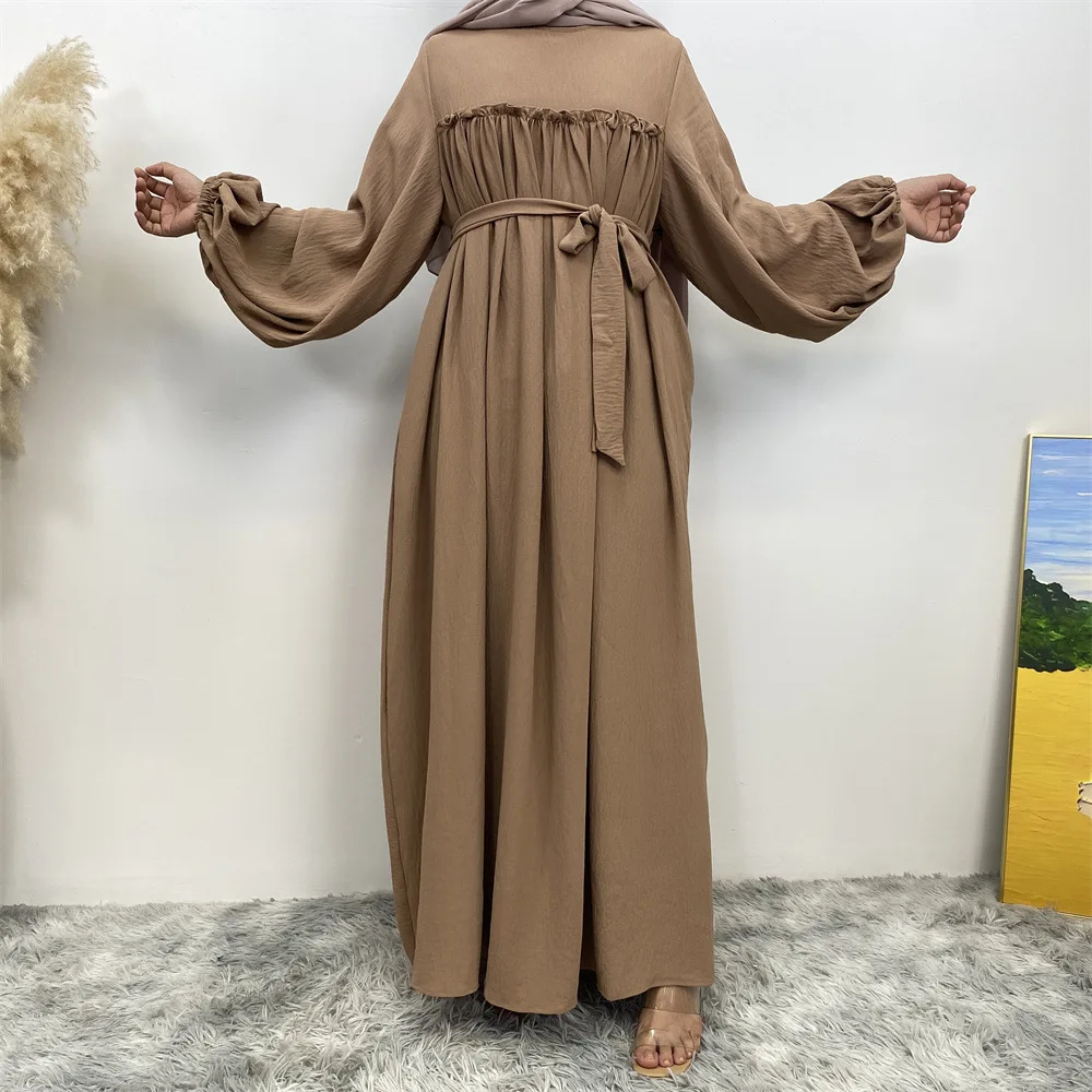 Limanying supply Loose sleeves with side pockets islamic dubai abaya wholesale maxi dress for muslim